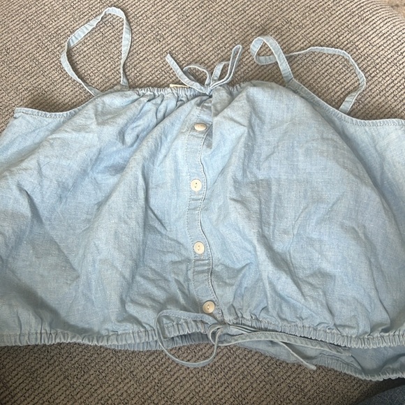 MADEWELL Chambray Meriden Top in Vineshire Wash - Picture 5 of 8